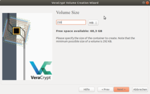 VeraCrypt VolSize