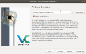 VeraCrypt Fileselect
